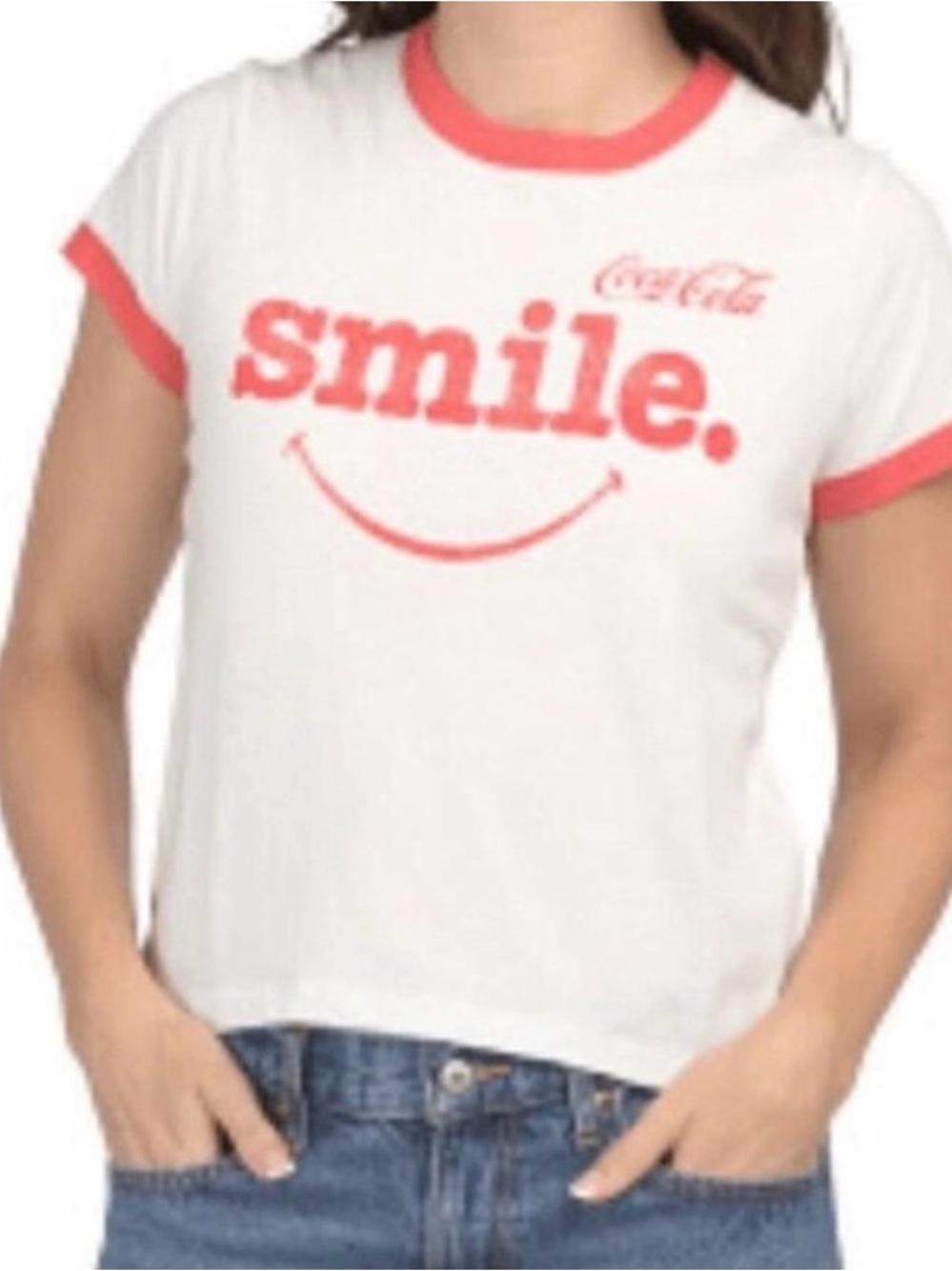 *NWT* The Laundry Room Coca Cola Ringer Tee, Size Large